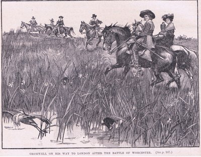 Cromwell on his way to London after the Battle of Worcester AD 1651 by Walter Stanley Paget